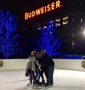 Ice skating at Anheuser Busch