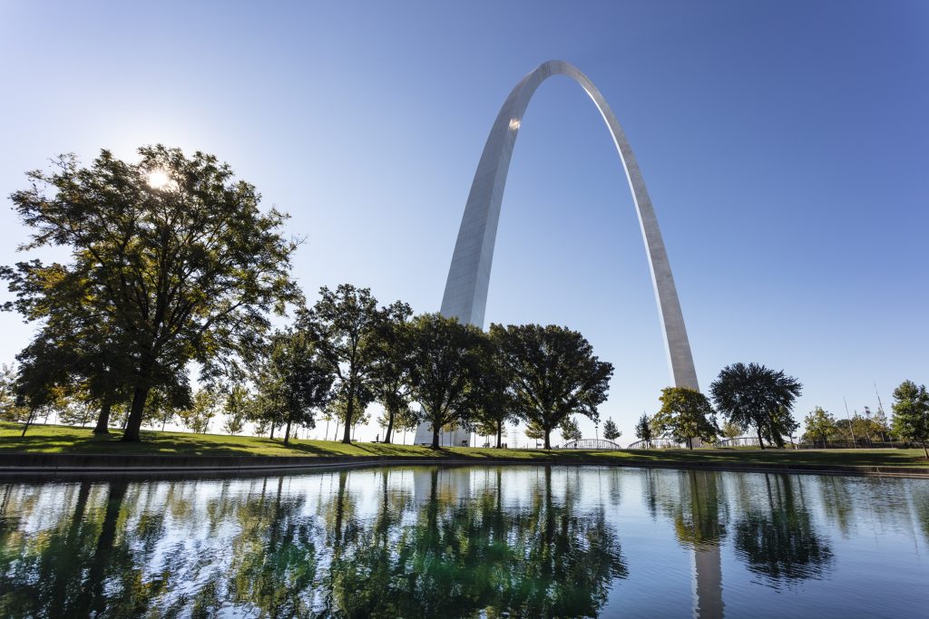 Arch Reflecting in a Pond