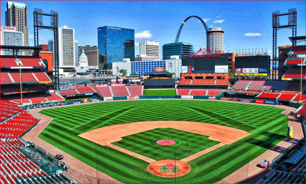 What time should you get to Busch Stadium for Opening Day?