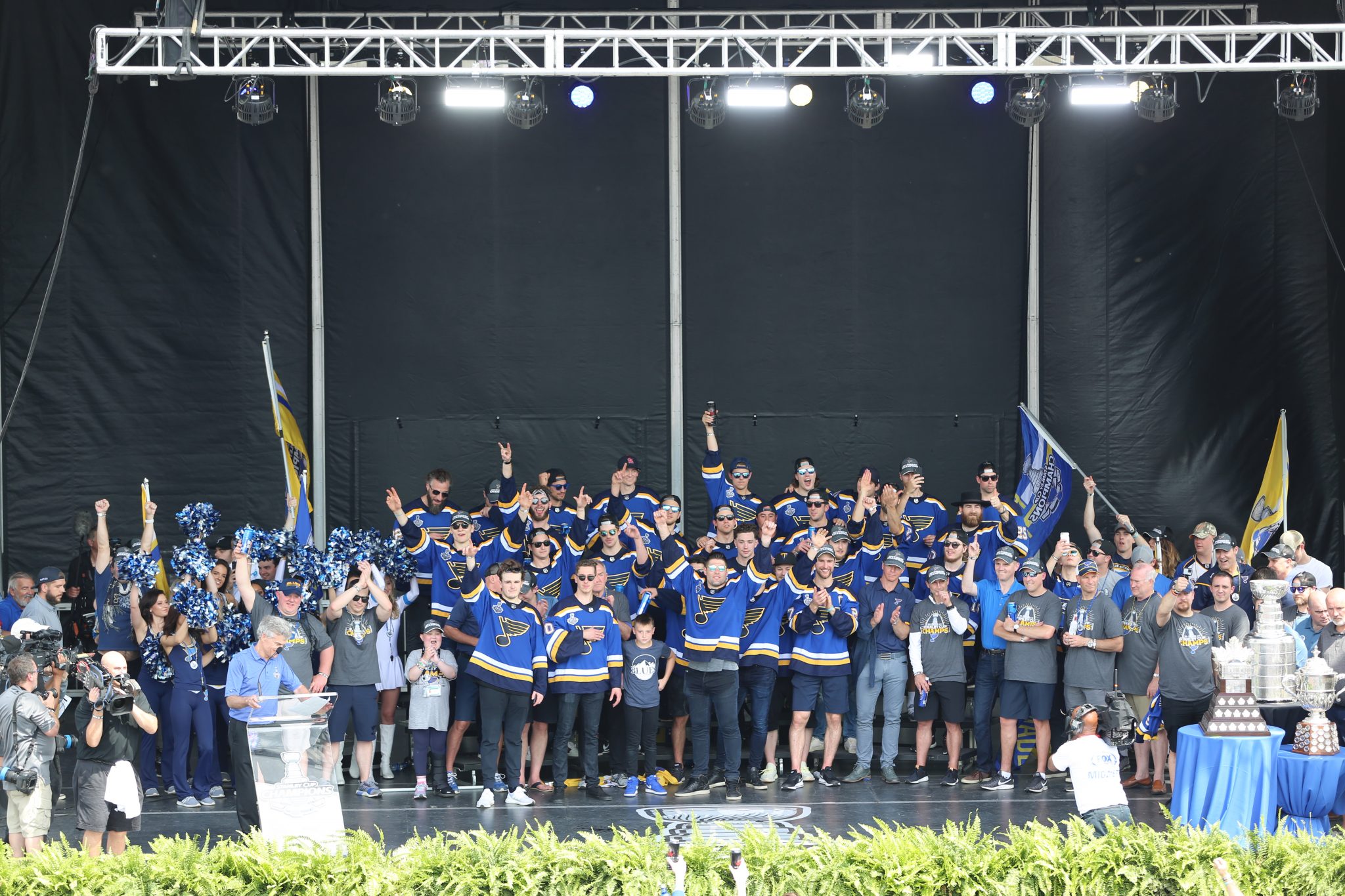 St. Louis Blues with Stanley Cup