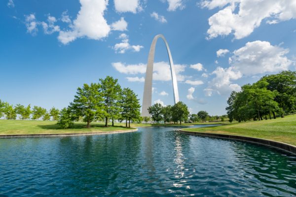 Arch Reflection in Pond