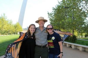 Urban Fellow at Gateway Arch National Park with National Park Service Ranger and City of St. Louis