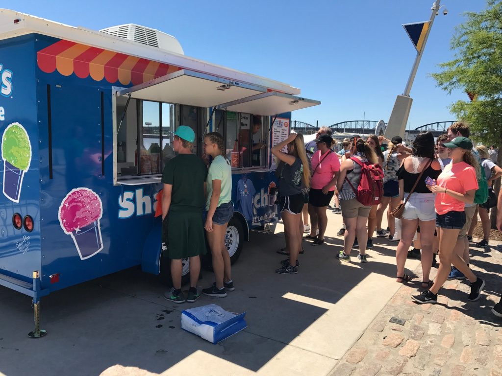 Archie's trailer on the St. Louis Riverfront.