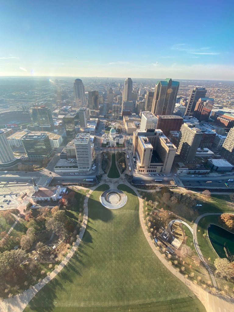 View from the top of the Arch