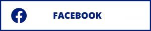 White button with dark blue outline and dark blue text that says "Facebook" and a Facebook logo
