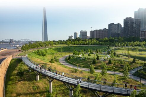 View of Gateway Arch National Park