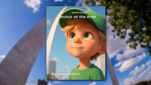 The cover of the book "Archie at the Arch"