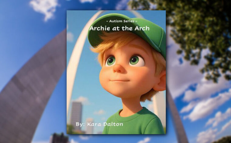 The cover of the book "Archie at the Arch"