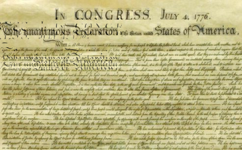 Image of the Declaration of Independence