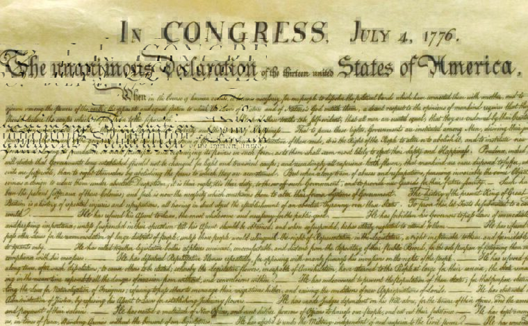 Image of the Declaration of Independence